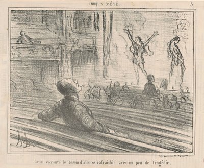 Feeling the Need to Refresh with by Honoré Daumier