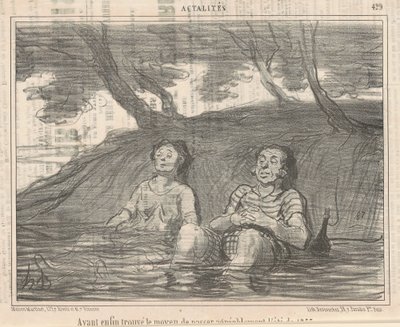 Having ... Found a Way to Spend the Summer Pleasantly by Honoré Daumier