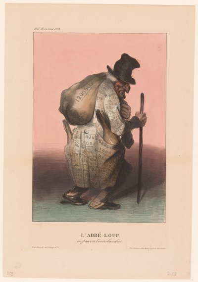 Baron Joseph-Dominique Louis as a Poor Smuggler by Honoré Daumier
