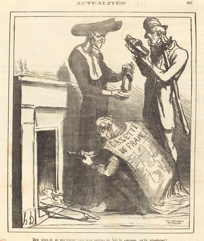 Very Annoyed Not to Find... the Crown... by Honoré Daumier