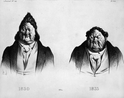 Cartoon of Louis Philippe I (1773 - 1850) by Daumier (1808 - 1879) - in 