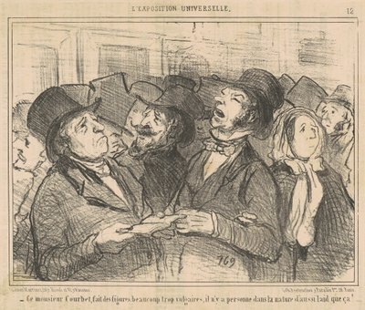 This Mr. Courbet Makes Vulgar Figures by Honoré Daumier