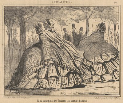 They Are No Longer Women, They Are Balloons by Honoré Daumier