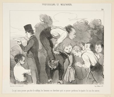 What Proves to Us That, From College by Honoré Daumier
