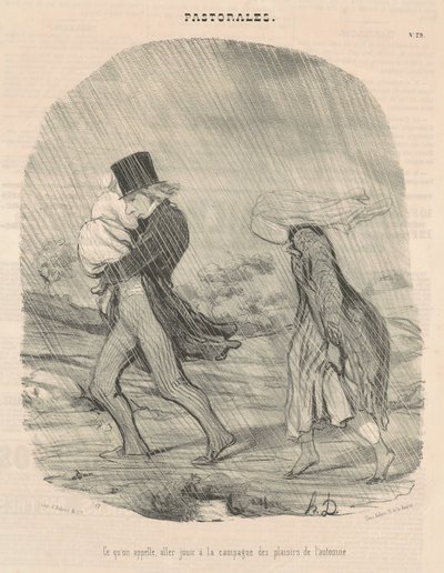 What is Called, Going to Enjoy the Countryside ... by Honoré Daumier