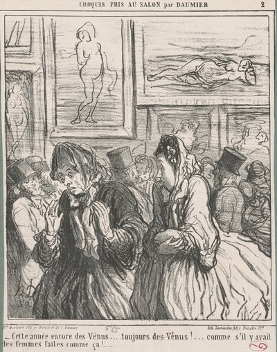 This Year Again Some Venuses... by Honoré Daumier