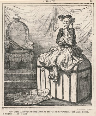 Charged with Guarding the Insignia of Sovereignty by Honoré Daumier