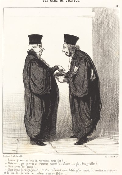 As I Told You Off Sharply! by Honoré Daumier