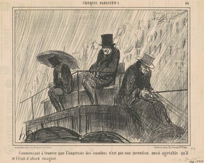 Starting to Find the Imperial... by Honoré Daumier