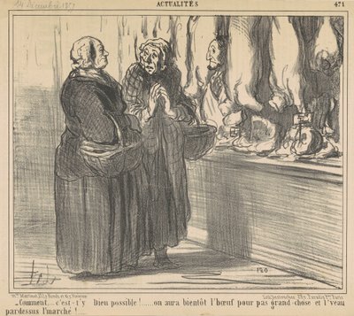 Comment... is it possible!... by Honoré Daumier