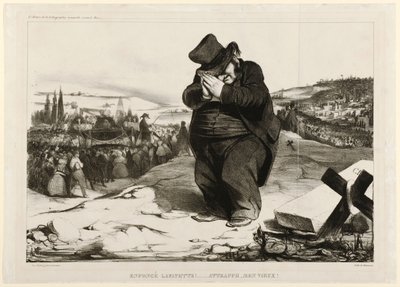 Crushed Lafayette!... Trapped, Old Fellow! 1834 by Honoré Daumier