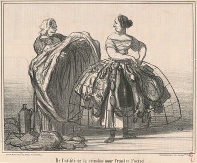 On the Usefulness of the Crinoline to Defraud the Octroi by Honoré Daumier