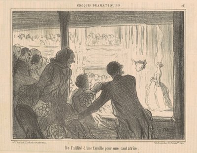 The Usefulness of a Family for a Singer by Honoré Daumier