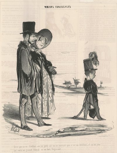 To say that it waddles with a little air... by Honoré Daumier