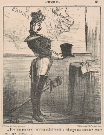 To Think That Perhaps I Will Be Reduced... by Honoré Daumier