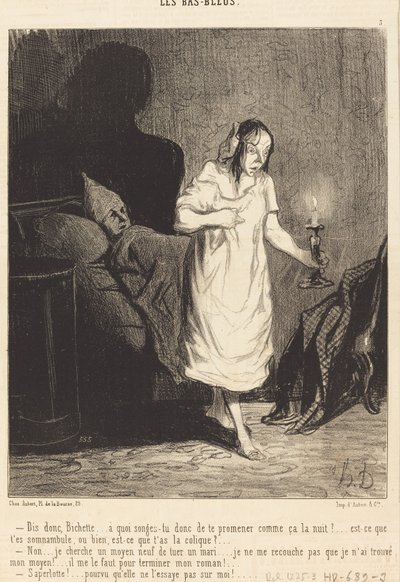 So, Bichette... what are you thinking about... by Honoré Daumier