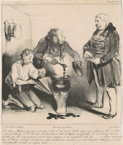 So, Macaire, What Is This Tea... by Honoré Daumier
