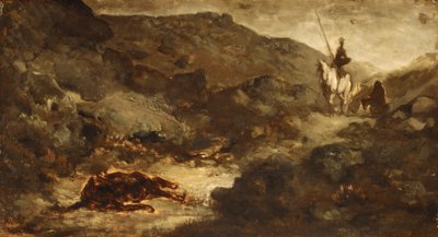 Don Quixote and the Dead Mule by Honoré Daumier