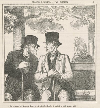 She Is Still Very Well, This Lady... by Honoré Daumier
