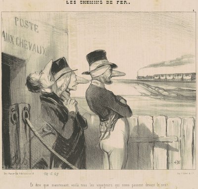 And ... Voila ... The Travelers Who Pass Before Our Nose! by Honoré Daumier