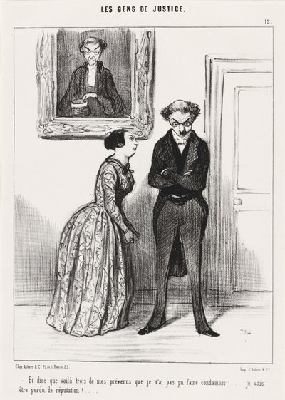 And to think that there are three... defendants that I could not convict!... by Honoré Daumier