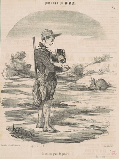 And not a grain of powder left! ... by Honoré Daumier