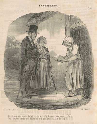 Humanitarian Woman of Letters Indulging in Man by Honoré Daumier