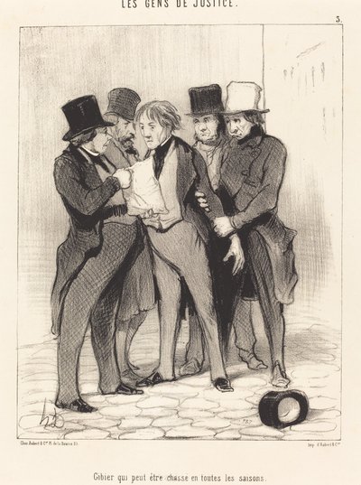 Game That Can Be Hunted in All Seasons by Honoré Daumier