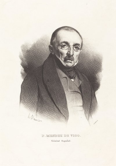 General P. Mendez Vigo by Honoré Daumier