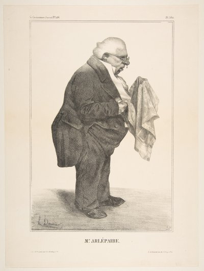 Harlé Père, Published in La Caricature no. 136, June 5, 1833 by Honoré Daumier