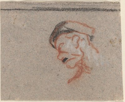 Head of a Man by Honoré Daumier