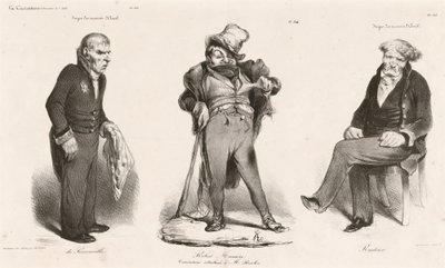 Huguet de Sémonville - Robert Macaire (Thiers) - Comte Roederer by Honoré Daumier