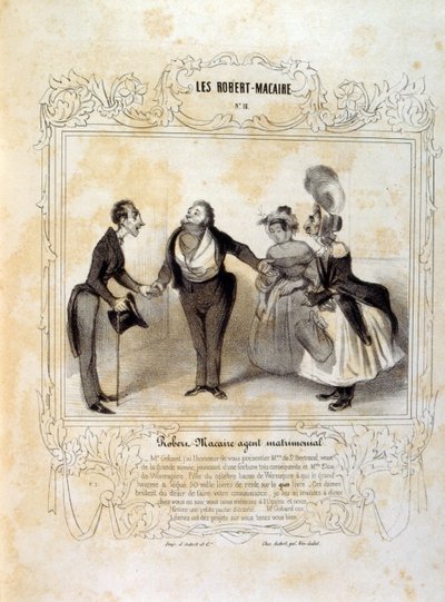 Ideas and legends Philipon under the title Les Cent and Robert Macaire by Honoré Daumier