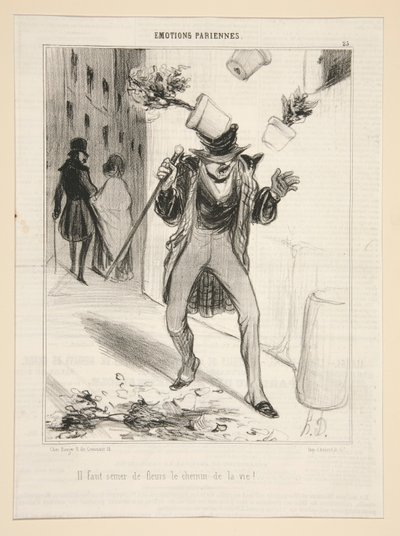 We Must Sow Flowers on the Path of Life! by Honoré Daumier