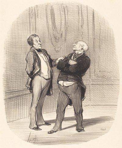 There is war... the rents will... decrease... by Honoré Daumier