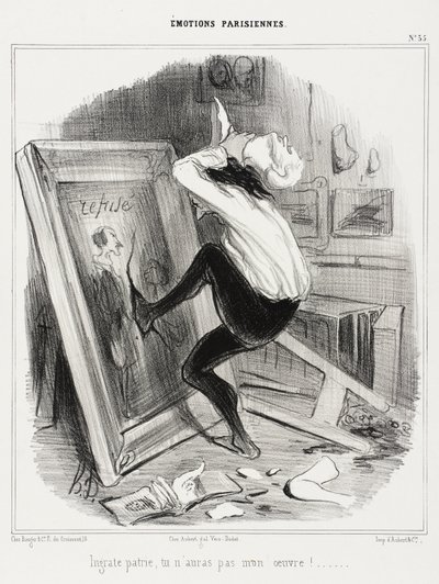 Ungrateful Homeland, You Will Not Have My Work! by Honoré Daumier