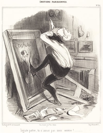 Ungrateful Homeland, You Will Not Have My Work! by Honoré Daumier