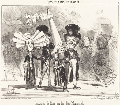 Invasion of Paris by the Bas-Normans by Honoré Daumier