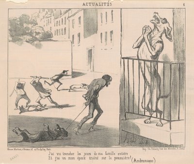 I Saw the Days of My Family Cut Short by Honoré Daumier