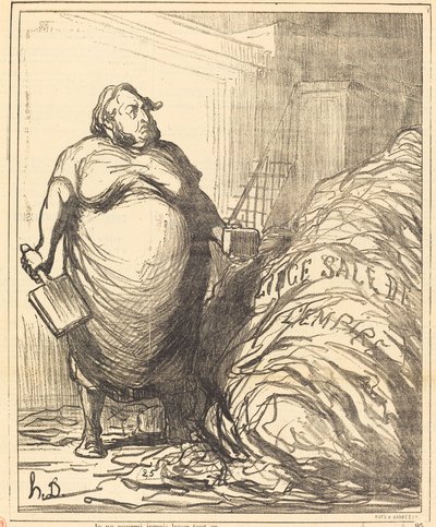 I Could Never Wash All That by Honoré Daumier