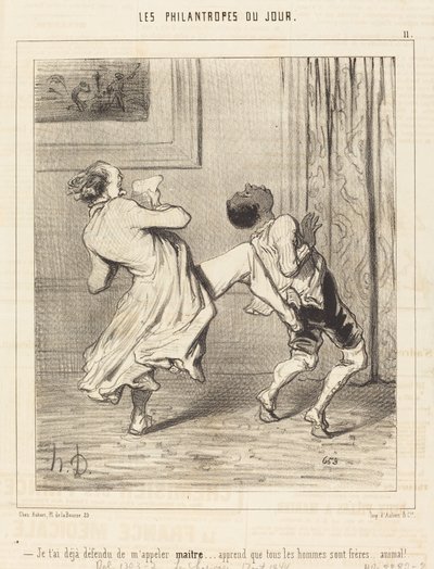 I Already Told You Not to Call Me Master... by Honoré Daumier