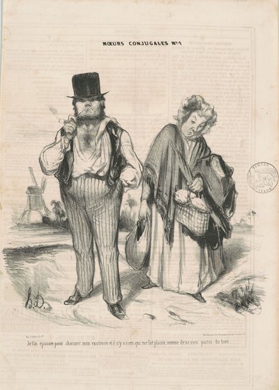 I Married You to Charm My Existence by Honoré Daumier
