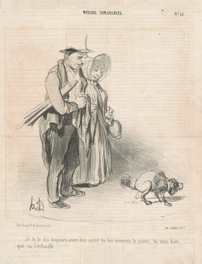 I always tell you, with your sugar... by Honoré Daumier