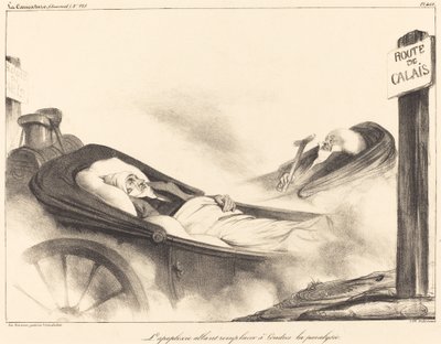 Apoplexy Replacing Paralysis in London by Honoré Daumier