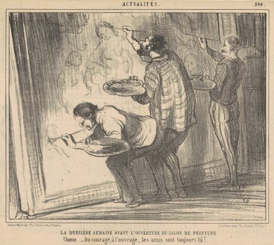 The Last Week Before the Opening of the Salon by Honoré Daumier