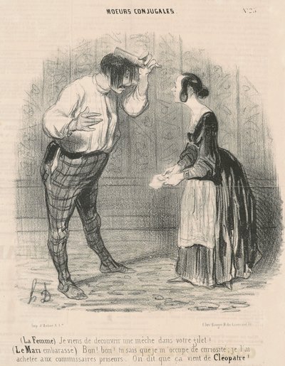 The Woman: I Just Discovered a Wick by Honoré Daumier