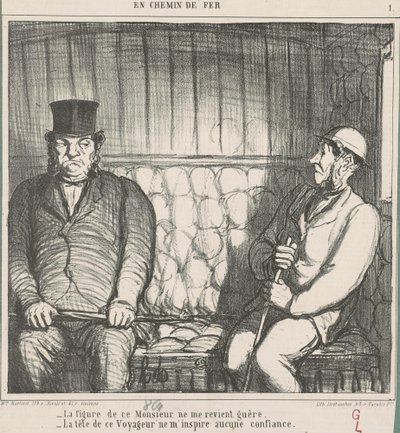 The Face of This Gentleman Hardly Appeals to Me by Honoré Daumier