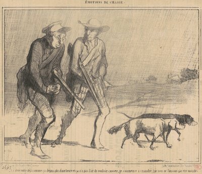 The Rain Has Been Falling Like This Already by Honoré Daumier