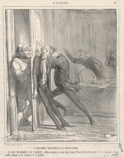 Electoral Reform in England by Honoré Daumier