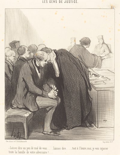 Let Them Speak a Little Ill of You... by Honoré Daumier